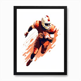 American Football Player print Art Print