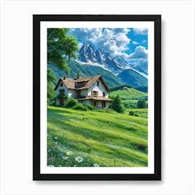House In The Mountains 2 Art Print