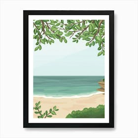 Beach Scene 4 Art Print