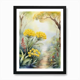 Australias National Flower, Golden Wattle Art Print