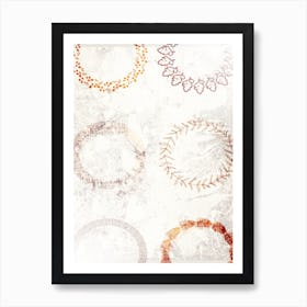 Boho Abstract Art Illustration In A Photomontage Style 30 Art Print
