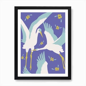 Veri Peri Cranes Art Print