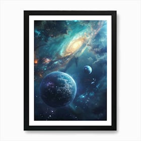 Galaxy In Space 1 Art Print