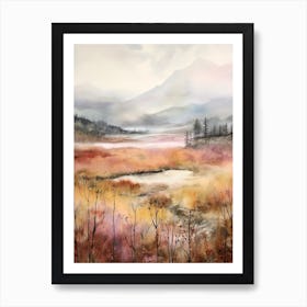 Autumn Forest Landscape Dovre National Park Norway 2 Art Print