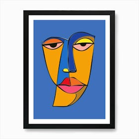 Abstract Face 14 Art Print