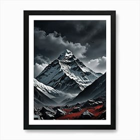 Everest Mountain Scaling the Beauty of Everes Art Print