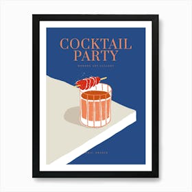 Cocktail Party 1 Art Print