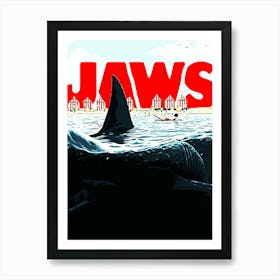 Jaws movies 2 Art Print