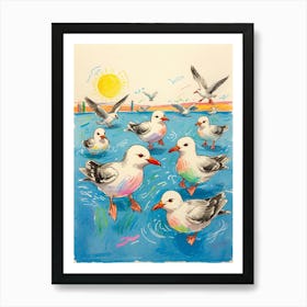 Seagulls 2 Art Print