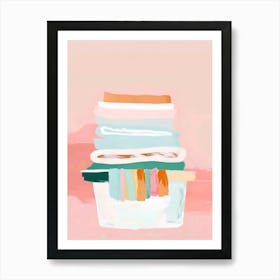 Stack Of Towels Art Print