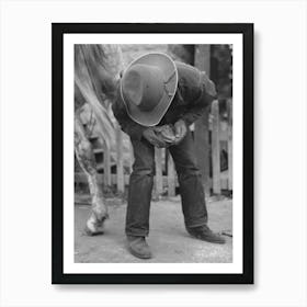 Untitled Photo, Possibly Related To Mormon Farmer Shoeing A Horse, Santa Clara, Utah By Russell Lee Art Print