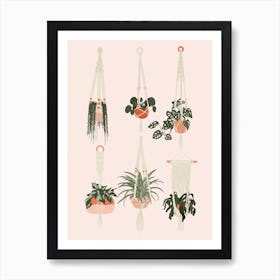 Hanging Houseplants Print  Art Print