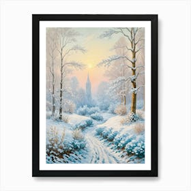 A Blanket of Snow Art Print