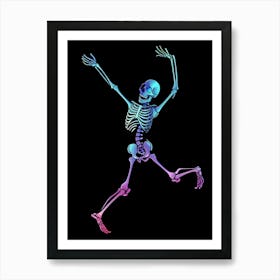 Skeleton Dancing Art Print