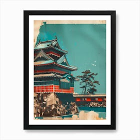 Kanazawa Castle Mid Century Modern 4 Art Print