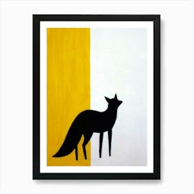 Fox silhouette 1 Art Print