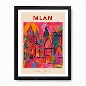 Mlan Italia Travel Poster Art Print