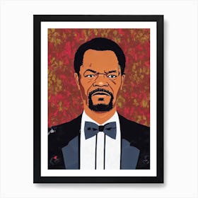 Samuel L Jackson Illustration Movies Art Print