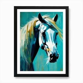 Horse Head Painting Art Print