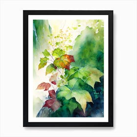 Poison Ivy In Rocky Mountains Landscape Pop Art 6 Art Print