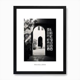 Poster Of Marrakech, Morocco, Photography In Black And White 1 Art Print