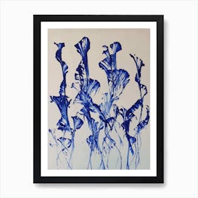 Blue Flowers Art Print