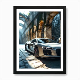 Audi R8 V10 Wallpaper Art Print