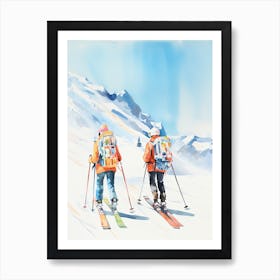 Are, Sweden, Ski Resort Illustration 4 Art Print
