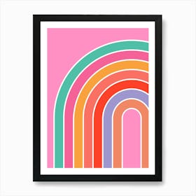 Pink Rainbow Art Print