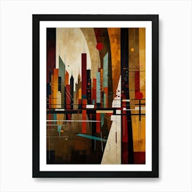 Abstract Cityscape 4 Art Print