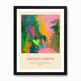 Colourful Gardens Botanischer Garten Muenchen Nymphenburg Germany 2 Red Poster Art Print