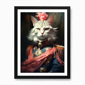 King Cat 2 Art Print