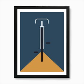 Bike On A Road Art Print