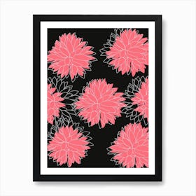 Dahlias Art Print