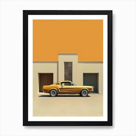 Ford Mustang Sports Car Art Print