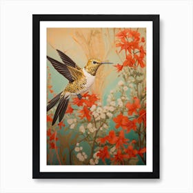 Hummingbird 1 Detailed Bird Painting Art Print