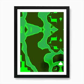 Abstract Green Art Print