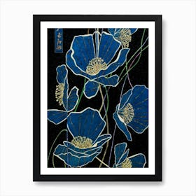 Blue Poppies Art Print