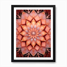 Symmetrical Mandalas Geometric Illustration 24 Art Print