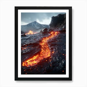 Lava Flow 1 Art Print