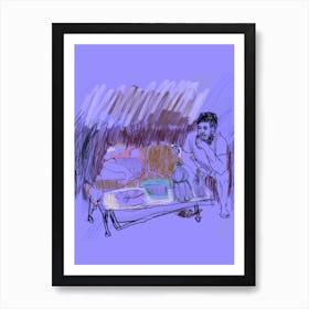 Man And A Woman Art Print