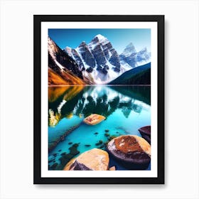 Rocky Mountain Lake 1 Art Print