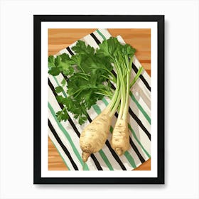 Celeriac Summer Illustration 8 Art Print