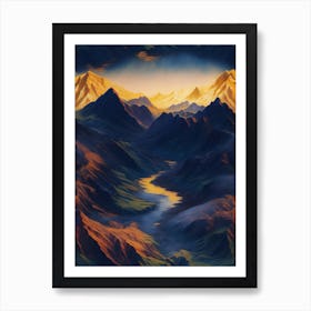 Mountain Landscape Art Print