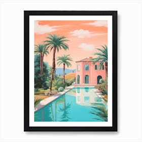 Tuscany Mansion With A Pool 0 Art Print