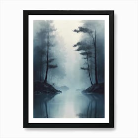 Foggy Forest 1 Art Print