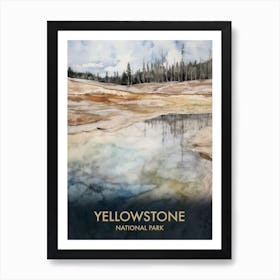 Yellowstone National Park Vintage Travel Poster 8 Art Print