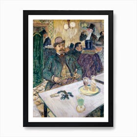 Monsieur Boileau At The Café (1893), Henri de Toulouse-Lautrec Art Print