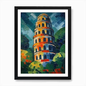 Tower Of Pisa Henri Matisse Style 3 Art Print