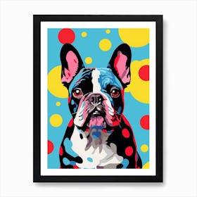 Dotty French Bulldog 2 Art Print